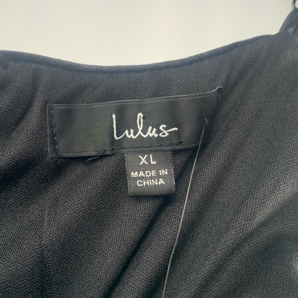 NWT Lulus Lustrous and Luxe Sequin Cutout Bodycon Mini Dress in Gold Size XL - Picture 6 of 7